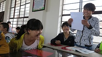 In Guangnan stehen berufsfördernde Maßnahmen auf dem Lehrplan. © Tian Bo 