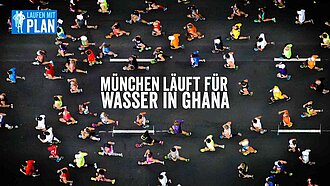Über 2.000 Euro Spendegelder kamen beim München Marathon zugunsten des Wasser-Projektes in Ghana zusammen