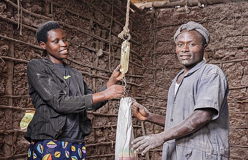 Mann und Frau in Ruanda