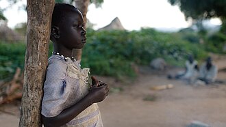 Der Konflikt hat Familien und vor allem die Kinder schwer traumatisiert. © Nyani Quarmyne/Plan